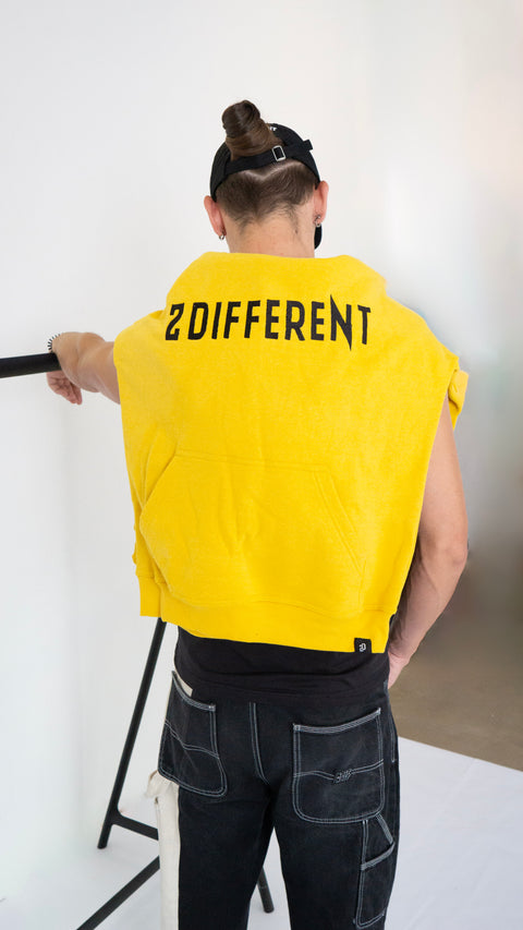 2DIFFERENT OVERSIZED HOODIE - YELLOW